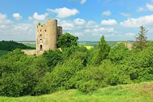 Decayed: Landscape with ruin of Arnstein Castle, Sylda-Harkerode
