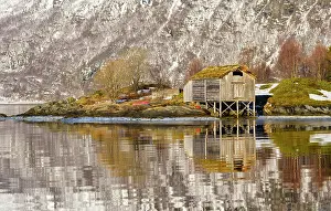 Fjord: Landscape at Salangen Fjord near Loksebotn in northern