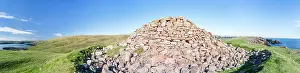 Digging: Landscape on West Shetland. The Broch of