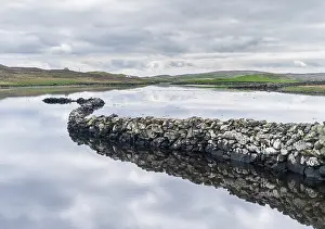 Sandness: Landscape on West Shetland. Shetland, Northern