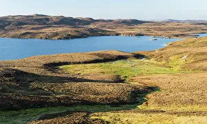 Sandness: Landscape on West Shetland. Shetland, Northern