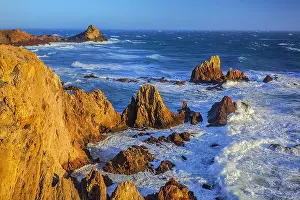 Nijar: Las Sirenas - famous rock cliffs and sea stacks