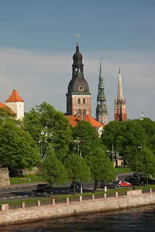 Walter: Latvia, Riga, Old Riga, Vecriga, view of