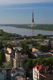 Vecriga: Latvia, Riga, Vecriga, Old Riga, elevated