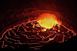Spatter: Lava Erupting in a Volcanic Vent