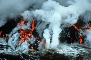 Kilauea: Lava Flows into the Sea, Kilauea, Hawaii