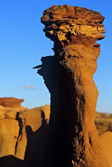 Layered: Layered sandstone formation at Dinosaur