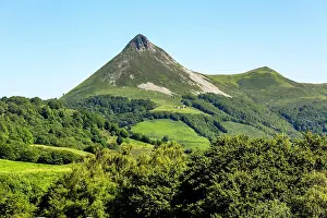 Cantal: Le Puy Griou mountain in the Auvergne volcanoes