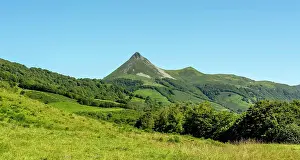 Cantal: Le Puy Griou mountain in the Auvergne volcanoes