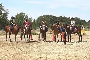 Student: Learner girls riding France