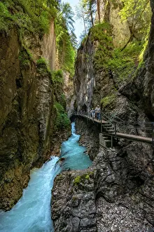 Ache: Leutasch gorge, near Mittenwald, Bavaria, Germany