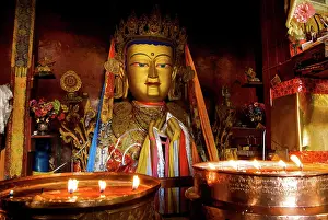 Brian Mcdairmant: Lhasa temple Yak butter candles