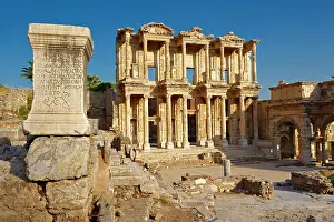 Times: The library of Celsus, the Roman ruins of Ephesos