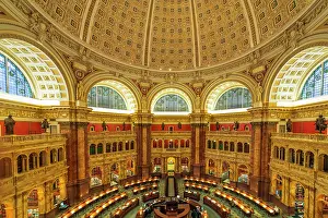 Window: The Library of Congress, Washington, D.C, USA