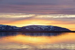 Liefdefjorden: Liefdefjorden at sunset - Svalbard - Norway