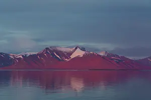 Liefdefjorden: Liefdefjorden at sunset - Svalbard - Norway