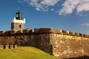 Turret: Lighthouse in historic El Morro Fort in