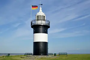 Kleiner: Lighthouse Kleiner Preuie at the port of Wremen