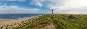 Leuchtturm: Lighthouse List-Ost in the dunes, Ellenbogen, Sylt