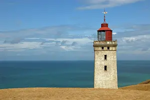 Beacon: Lighthouse of Rubjerg Knude on a wandering dune