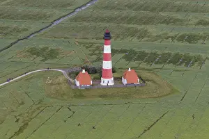 051118: Lighthouse Westerhever - aerial view at Peninsula