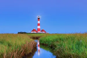 Tideland: Lighthouse Westerheversand, Westerhever, North Friesland