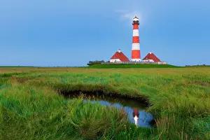 Tideland: Lighthouse Westerheversand, Westerhever, North Friesland