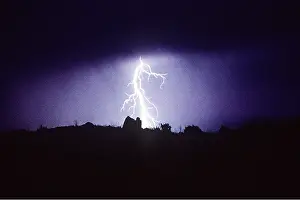 Storms: LIGHTNING - OVER HILLS