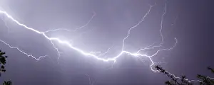 Electric: Lightning: time exposure. Multiple cloud to ground