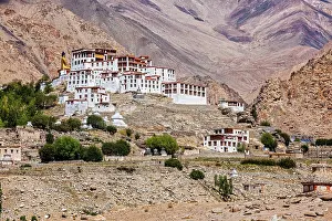 Monastery: Likir Gompa Tibetan Buddhist monastery in Himalayas