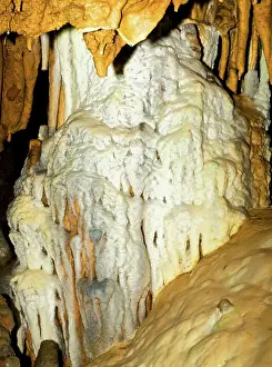 Stalactite: Limestone Cascade Formation in Florida Caverns State Park