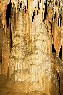 Flowstone: Limestone Column and Drapery Formation