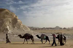Monuments: Limestone formations White Desert Eastern Sahara Egypt