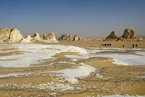 Monuments: Limestone formations White Desert Eastern Sahara Egypt