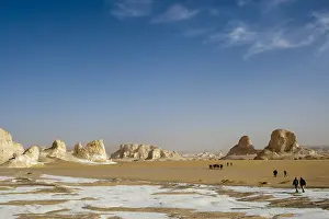 Monuments: Limestone formations White Desert Eastern Sahara Egypt