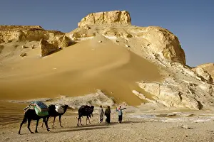 Monuments: Limestone formations White Desert Eastern Sahara Egypt