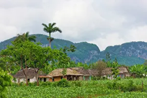 Keren: Limestone hill, farming land and village