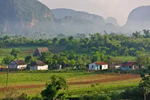 Keren: Limestone hill, farming land and village