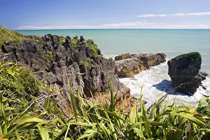 Outcrops: Limestone outcrops on cliffs and offshore