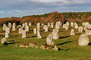 Bretagne: line of menhirs at Ménec