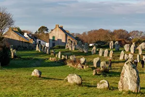 Bretagne: line of menhirs at Ménec