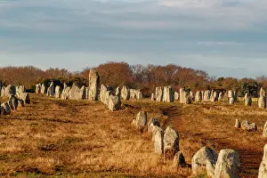 Bretagne: line of menhirs at Ménec