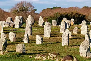 Bretagne: line of menhirs at Ménec