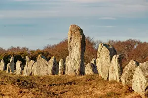 Bretagne: line of menhirs at Ménec