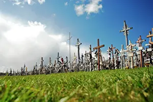 Lithuania: LITHUANIA, Siauliai. Heaps of crosses and