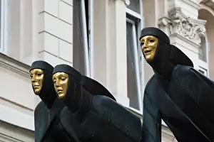 Lithuania: Lithuania, Vilnius, Three Muses sculpture