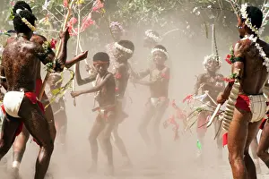 Tribal: Local Dancers performing a traditional dance