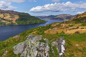 Kyle: Loch Duich - view from a hill near Keppoch onto