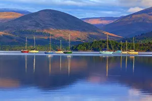 Lomond: Loch Lomond - colourful sailing boats and mountains