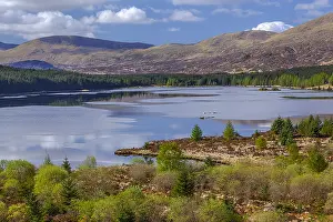 Dumfries: Loch Riecawr - landscape of a calm lake situated